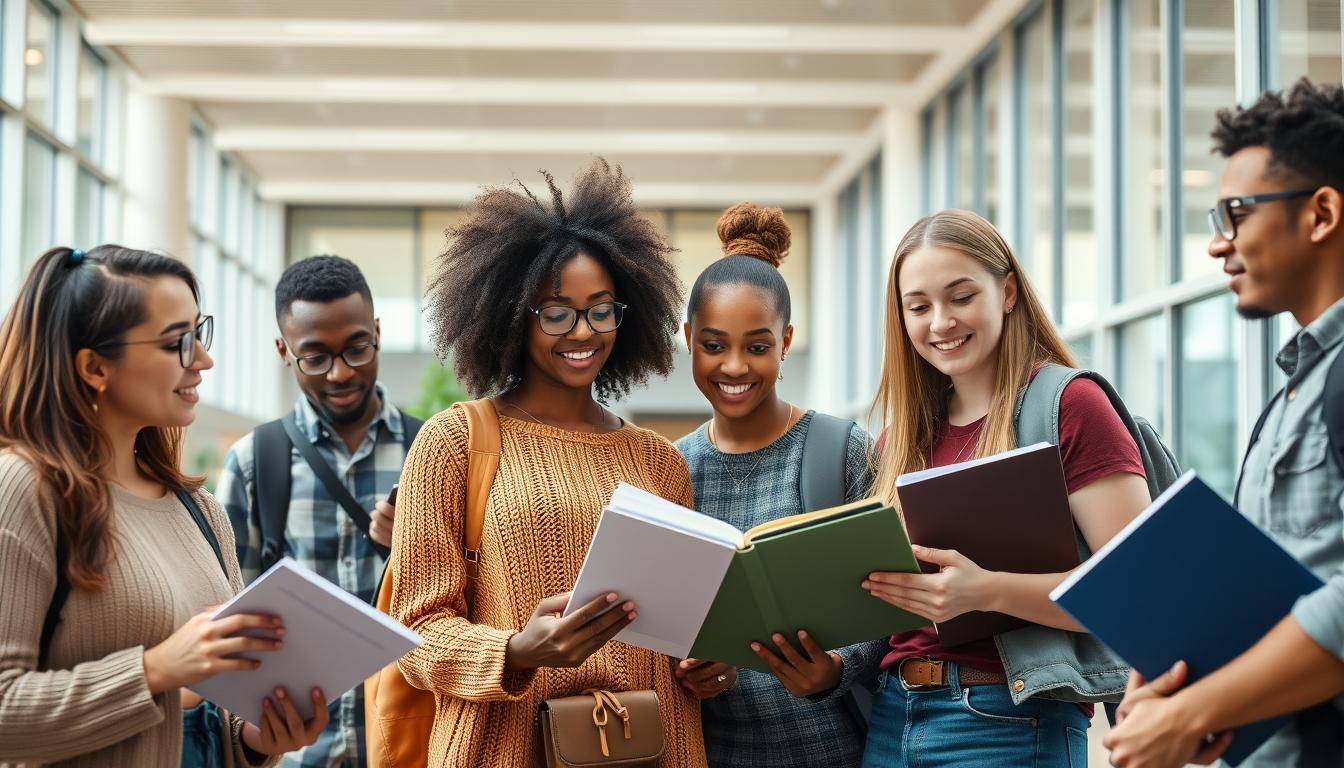 Modern university campus for students